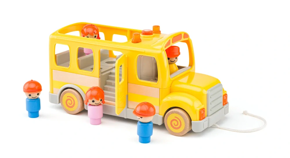 Woody Auto školní autobus se zvuky a světlem