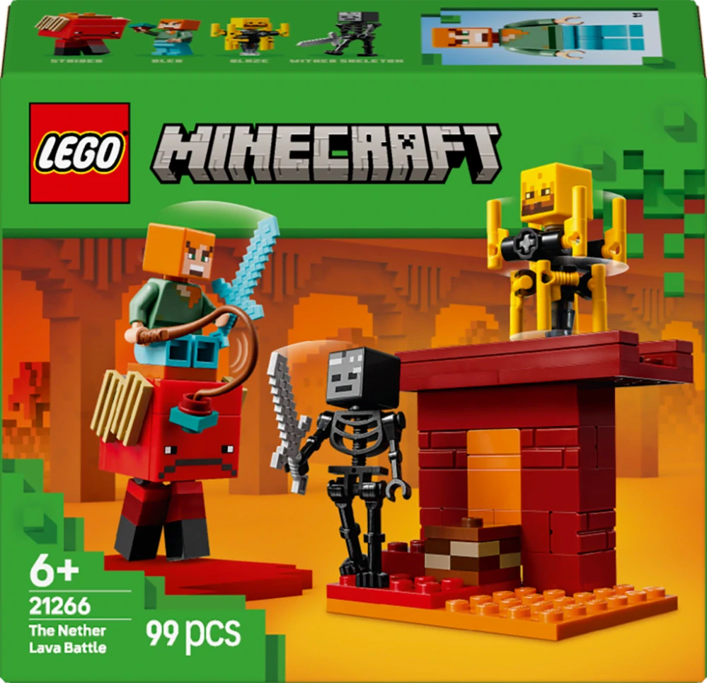 LEGO® Minecraft® 21266 Lávová bitva v Netheru
