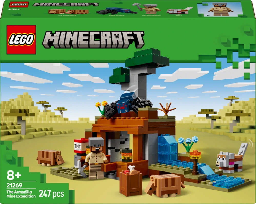 LEGO® Minecraft®  21269 Výprava do dolu a pásovec