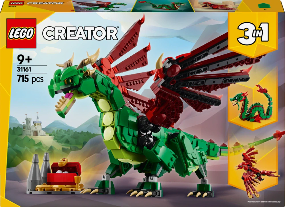 LEGO® Creator 3 v 1 31161 Středověký drak