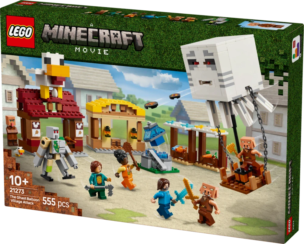 LEGO® Minecraft® 21273 Balón v podobě ďasa a útok na vesnici