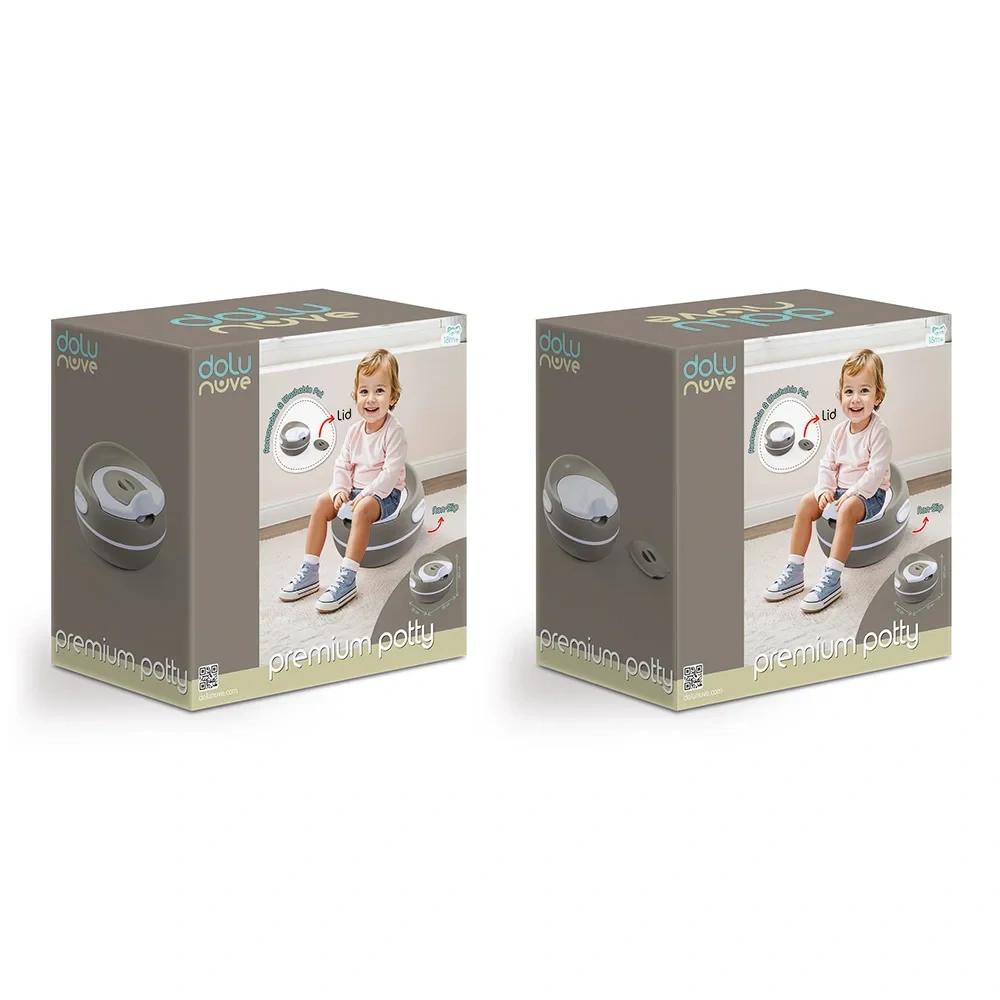 Dolu Dětský nočník Premium, šedá, 19,5x34,5x33,5 cm