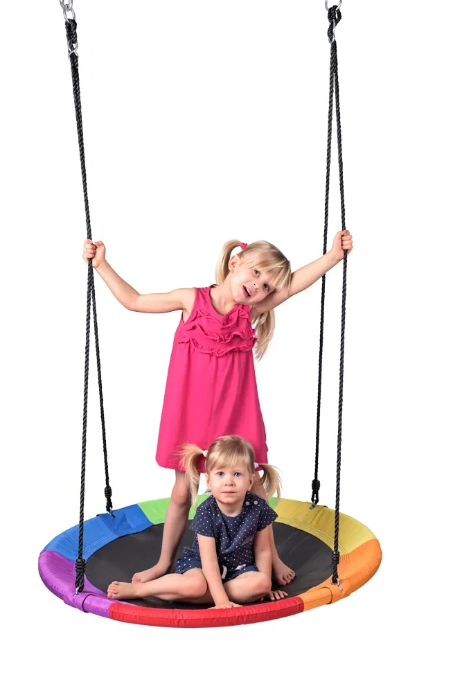 Woody Houpací kruh (průměr 100cm), duhový
