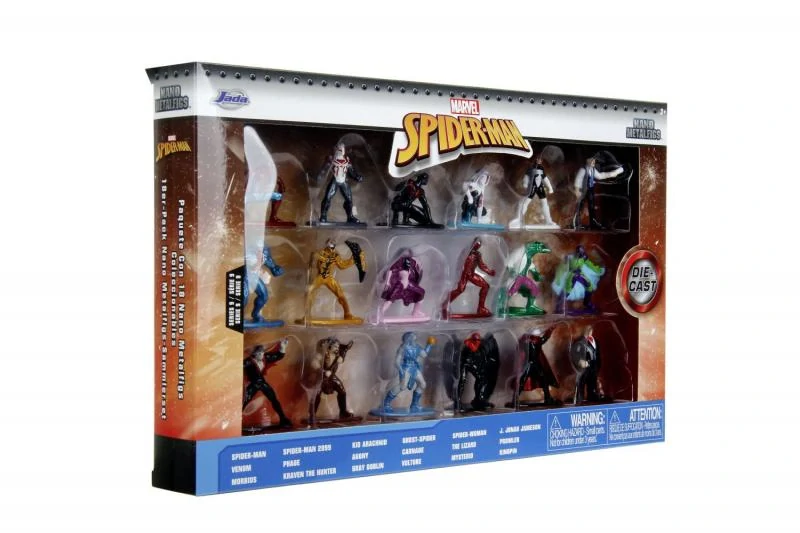 Jada Marvel Spiderman Kovové sběratelské nanofigurky 18 ks, wave 9