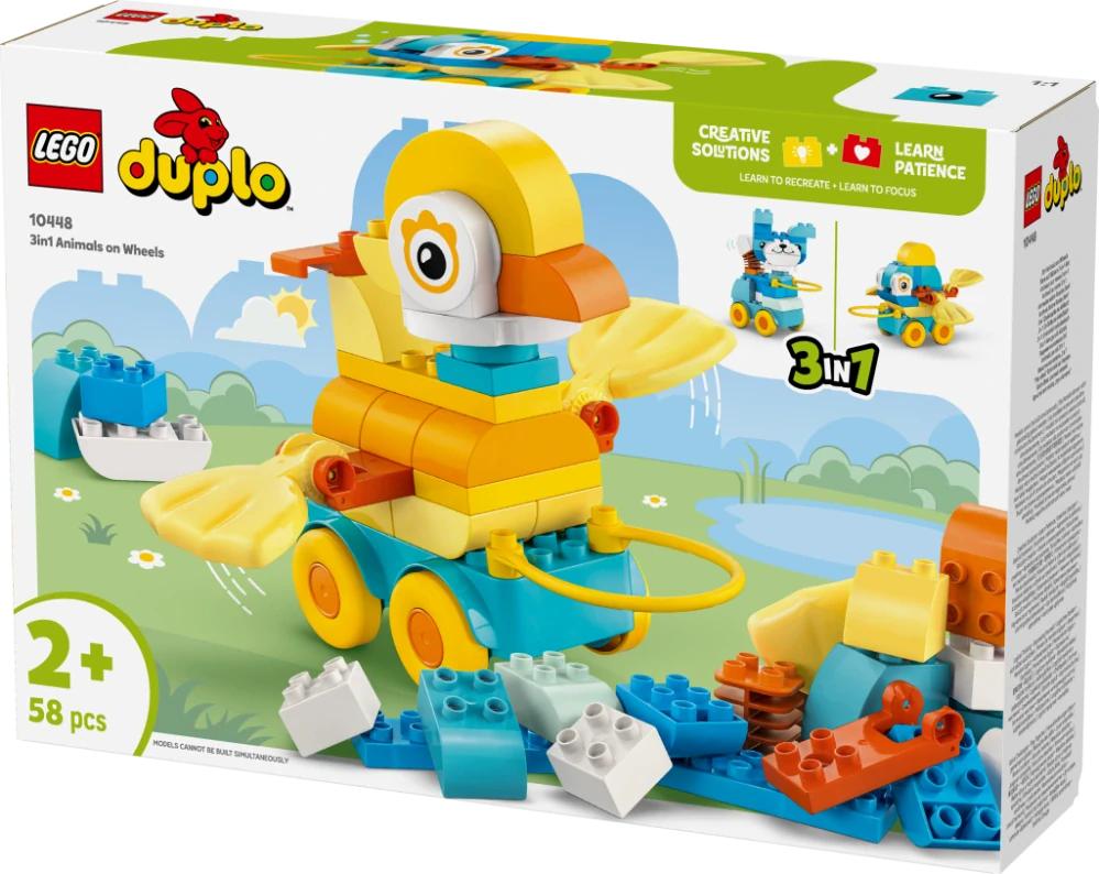 LEGO® DUPLO® 10448 3 v 1: Zvířátka na kolečkách