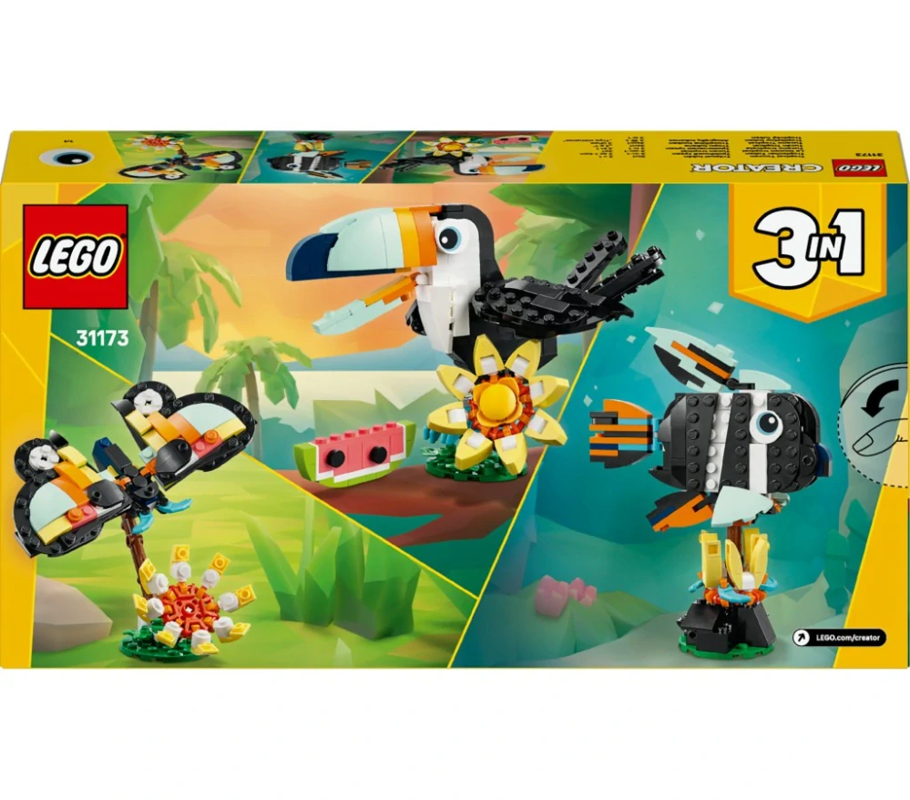 LEGO® Creator 3 v 1 31173 Divoká zvířata: Tropický tukan