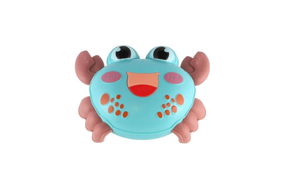 Teddies Krab zmáčkni a jeď plast 11x8cm na zpětné natažení 3 barvy