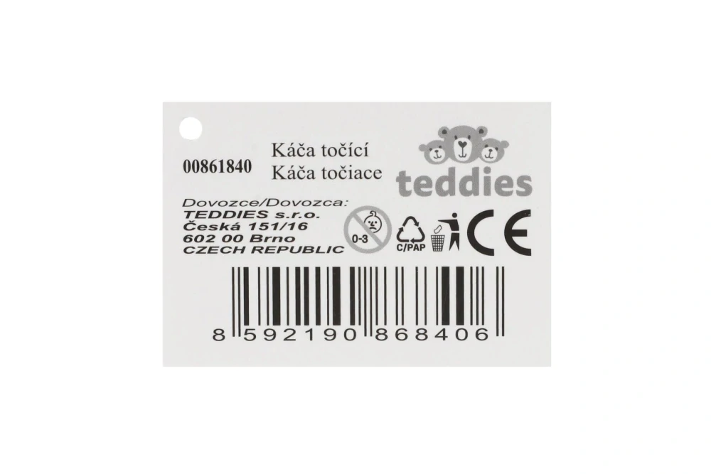 Teddies Káča točící průměr 12cm kov 2 barvy