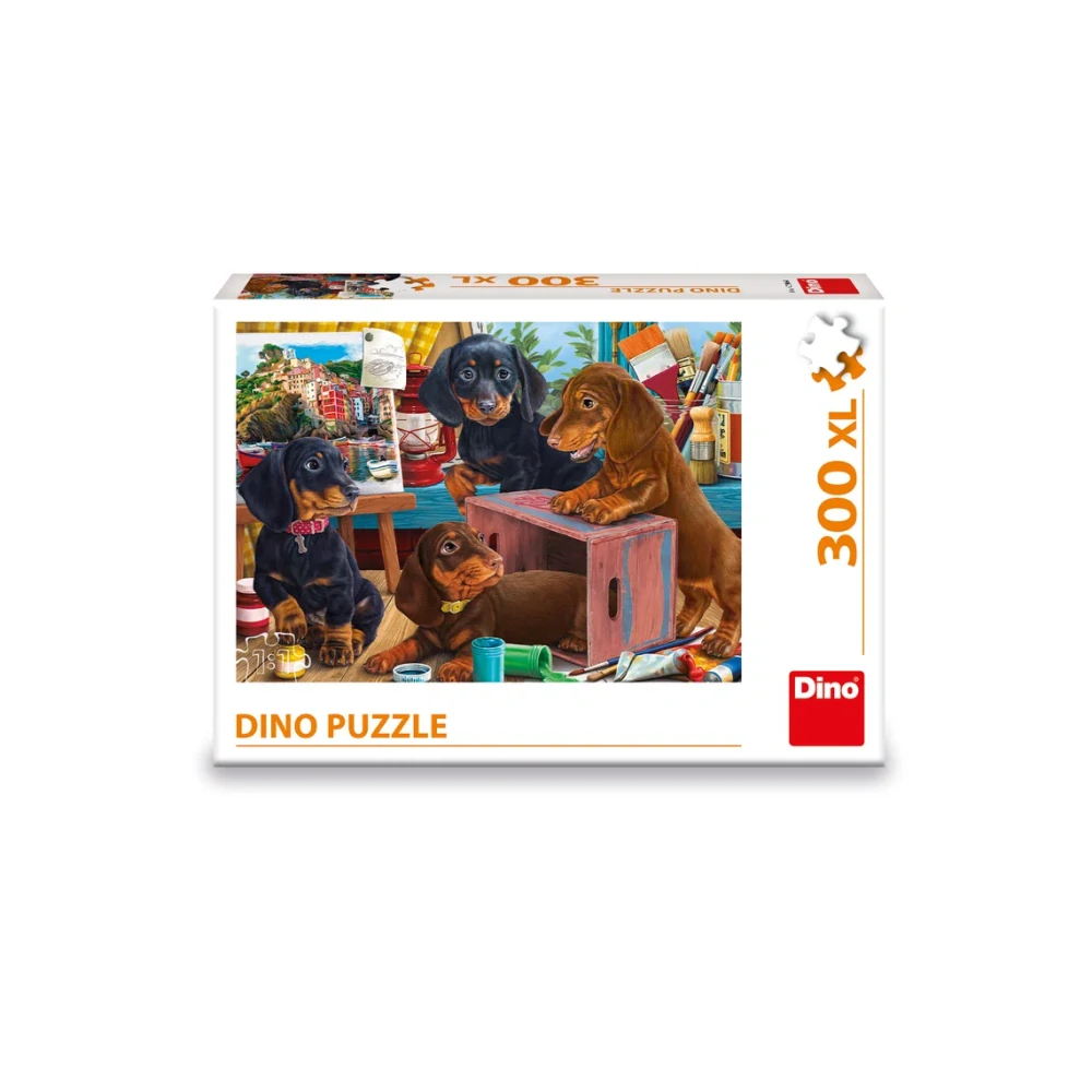 Dino Puzzle Jezevčíci 300 xl dílků