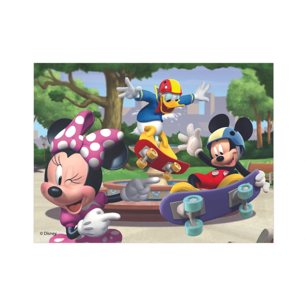 Dino Kubus Dřevěné licenční kostky Mickey Mouse – 12 kostek
