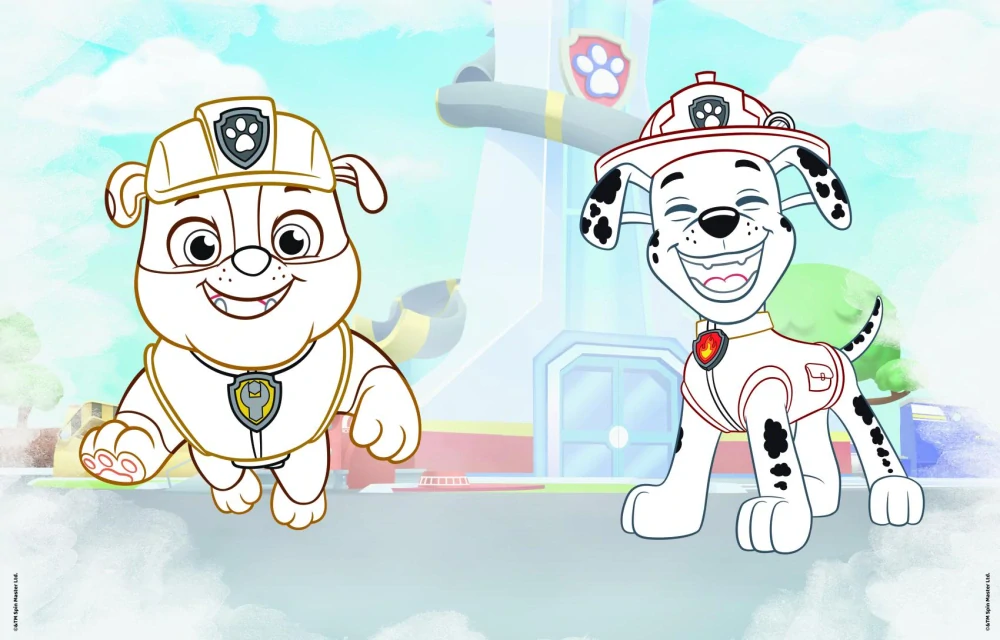 Jiri Models Omalovánky s tetováním A4 Tlapková patrola/Paw patrol v sáčku 21x28cm