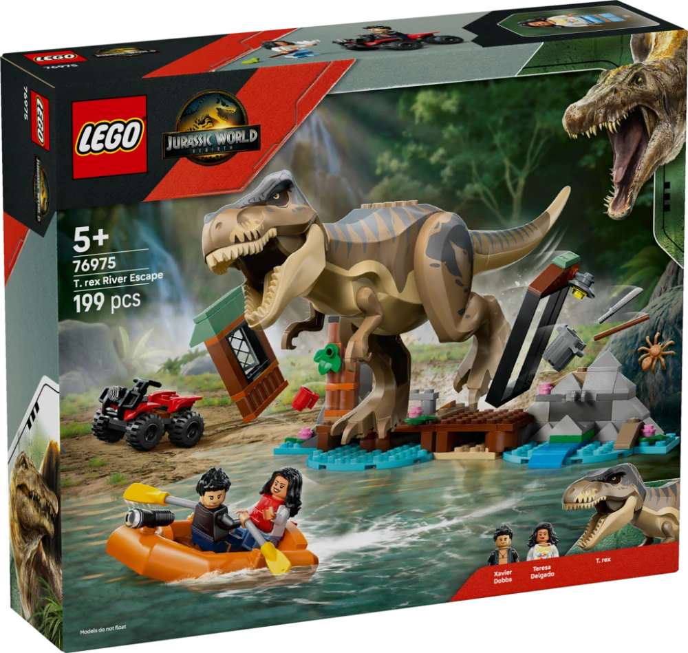LEGO® Jurassic World 76975 T-rex a útěk po řece