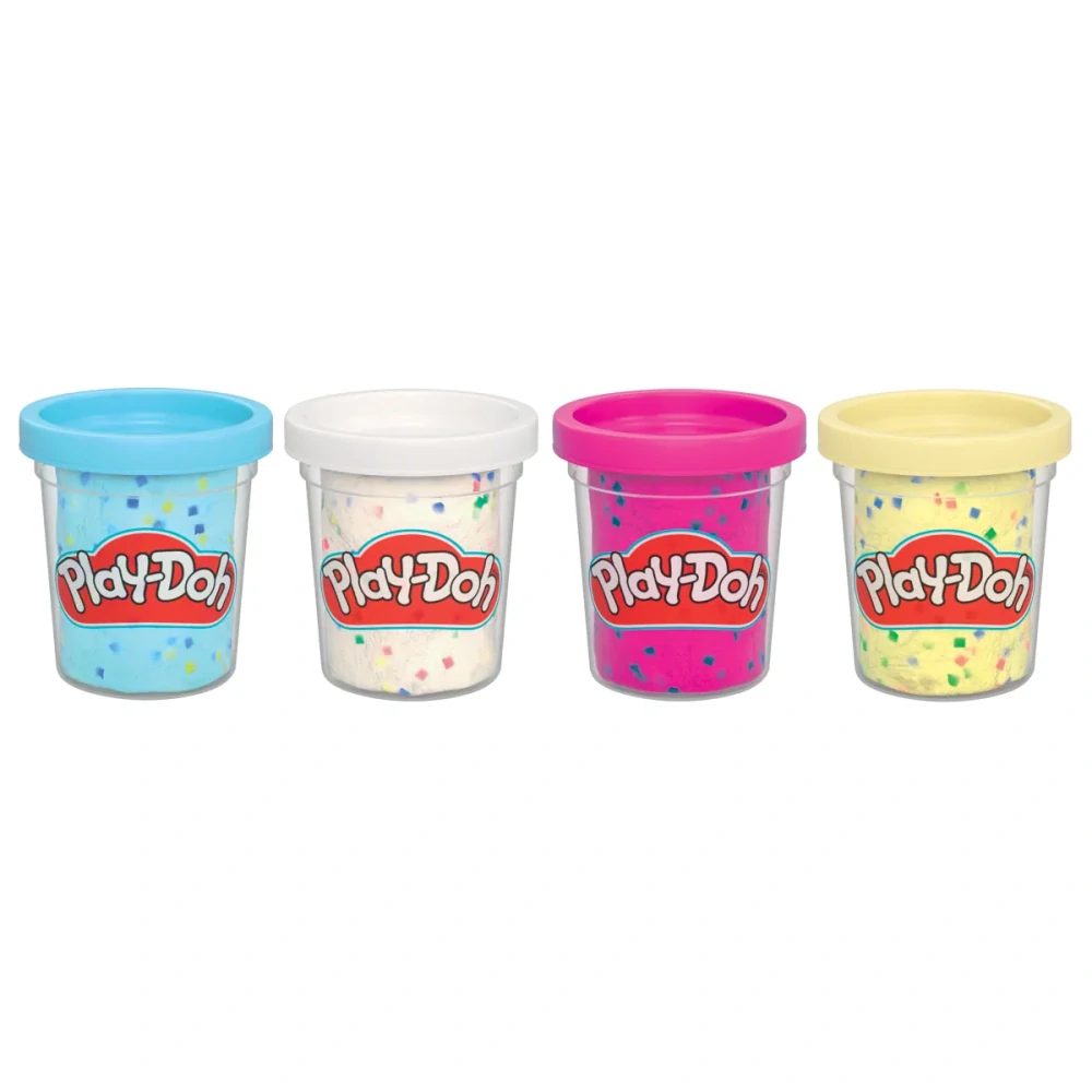 HASBRO - Play-Doh 4ks kelímků s konfetami