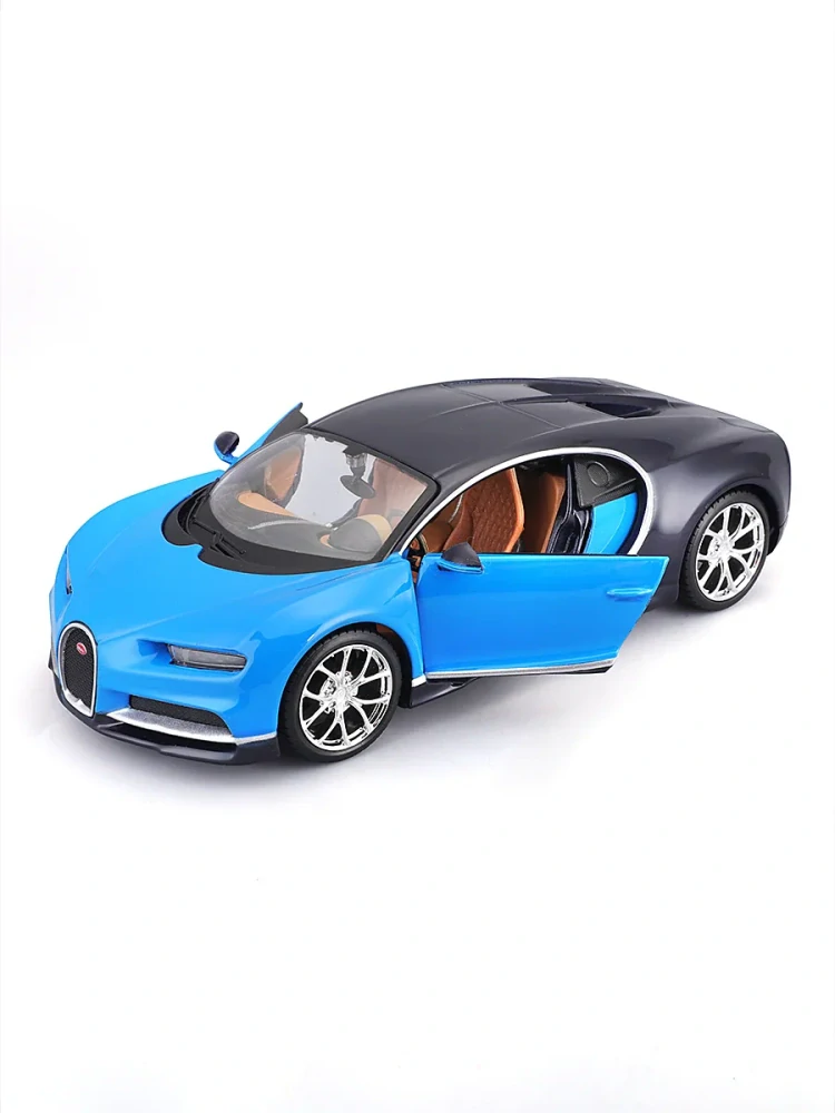 Maisto - Bugatti Chiron, modrá, assembly line, 1:24