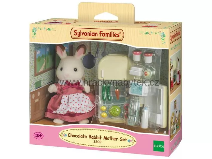Sylvanian Families Nábytek "chocolate" králíků - mamka u ledničky