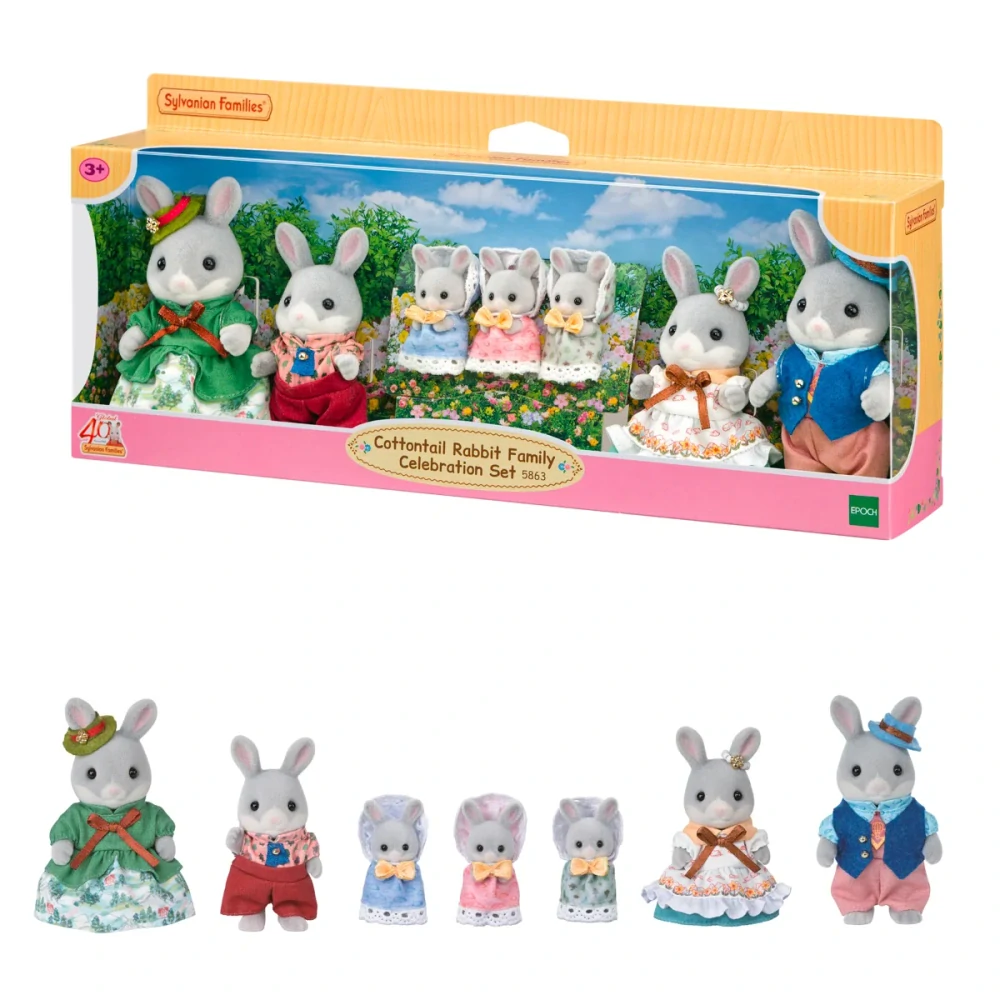 Sylvanian Families Rodina bavlníkových králíčků - slavnostní sada ke 40. výročí
