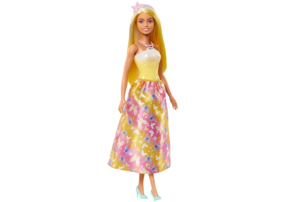 Mattel Barbie Pohádková princezna - Žlutá HRR09