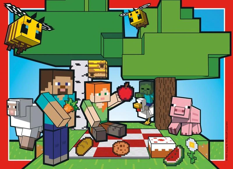 Ravensburger Minecraft 4x100 dílků