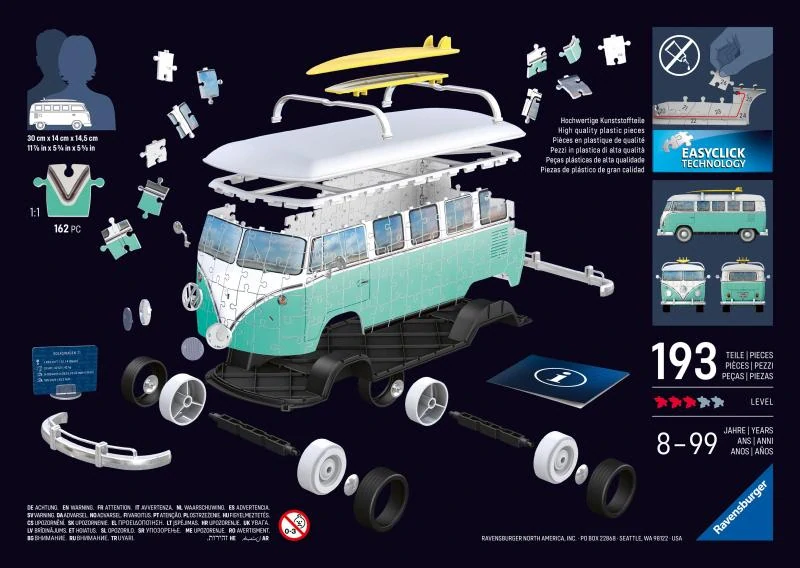 Ravensburger Iconics: Volkswagen T1 Chrome