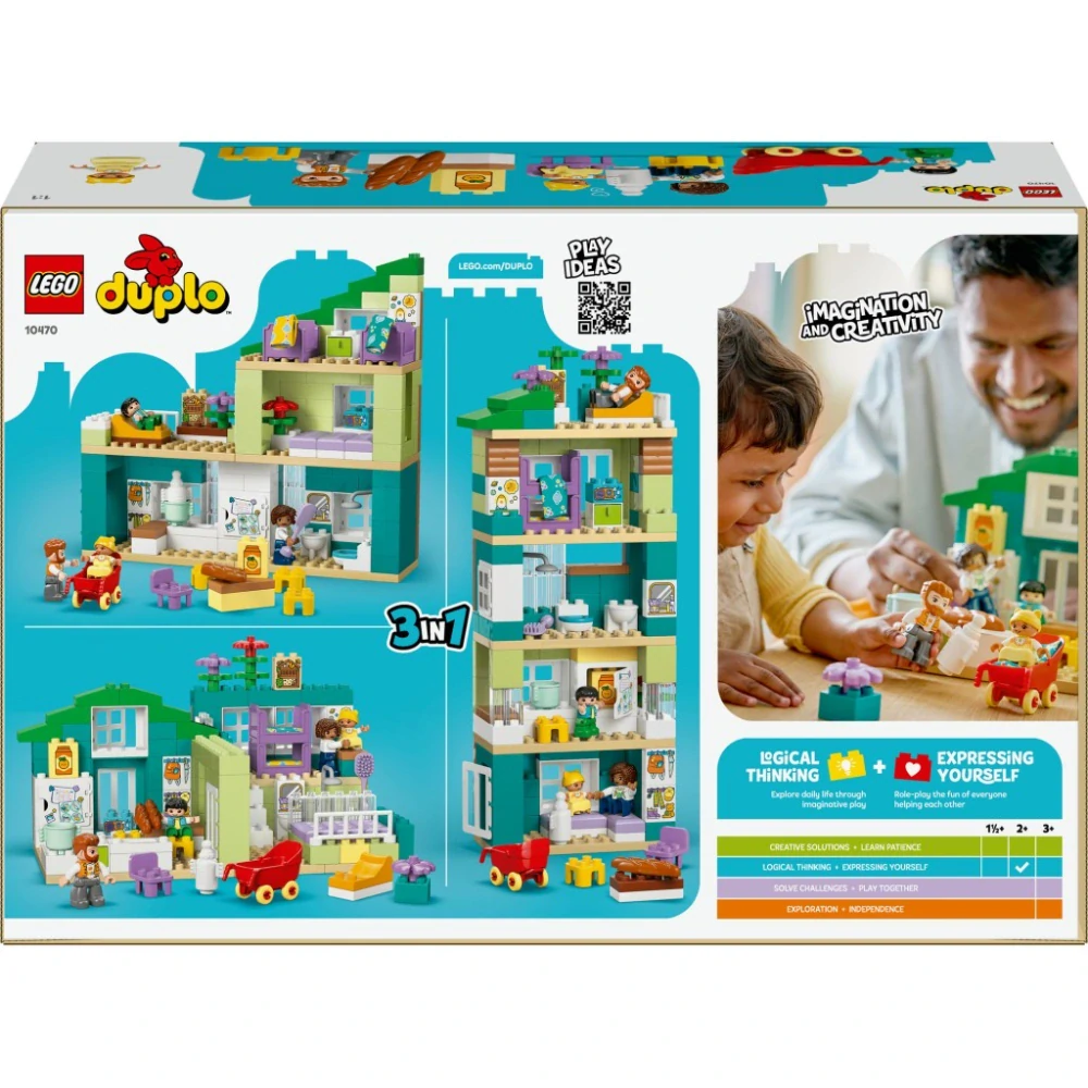 LEGO® 10470 DUPLO® Moderní rodinný dům 3 v 1 s figurkami
