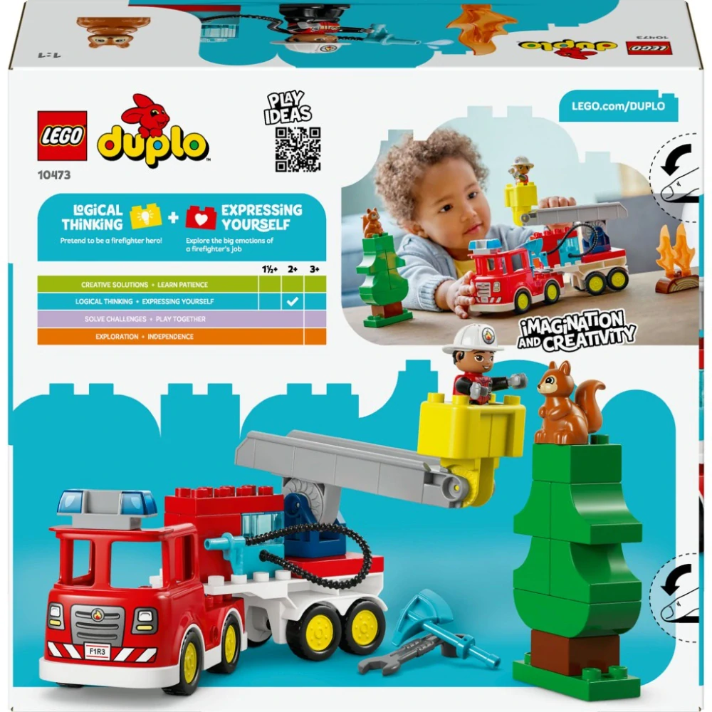 LEGO® 10473 Hasičské auto s hadicí a hasičem