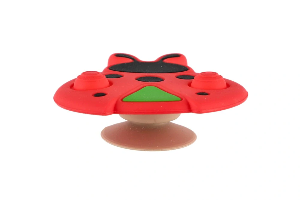 Teddies Točáček beruška babyted silikon/plast 8x8cm na kartě 0m+