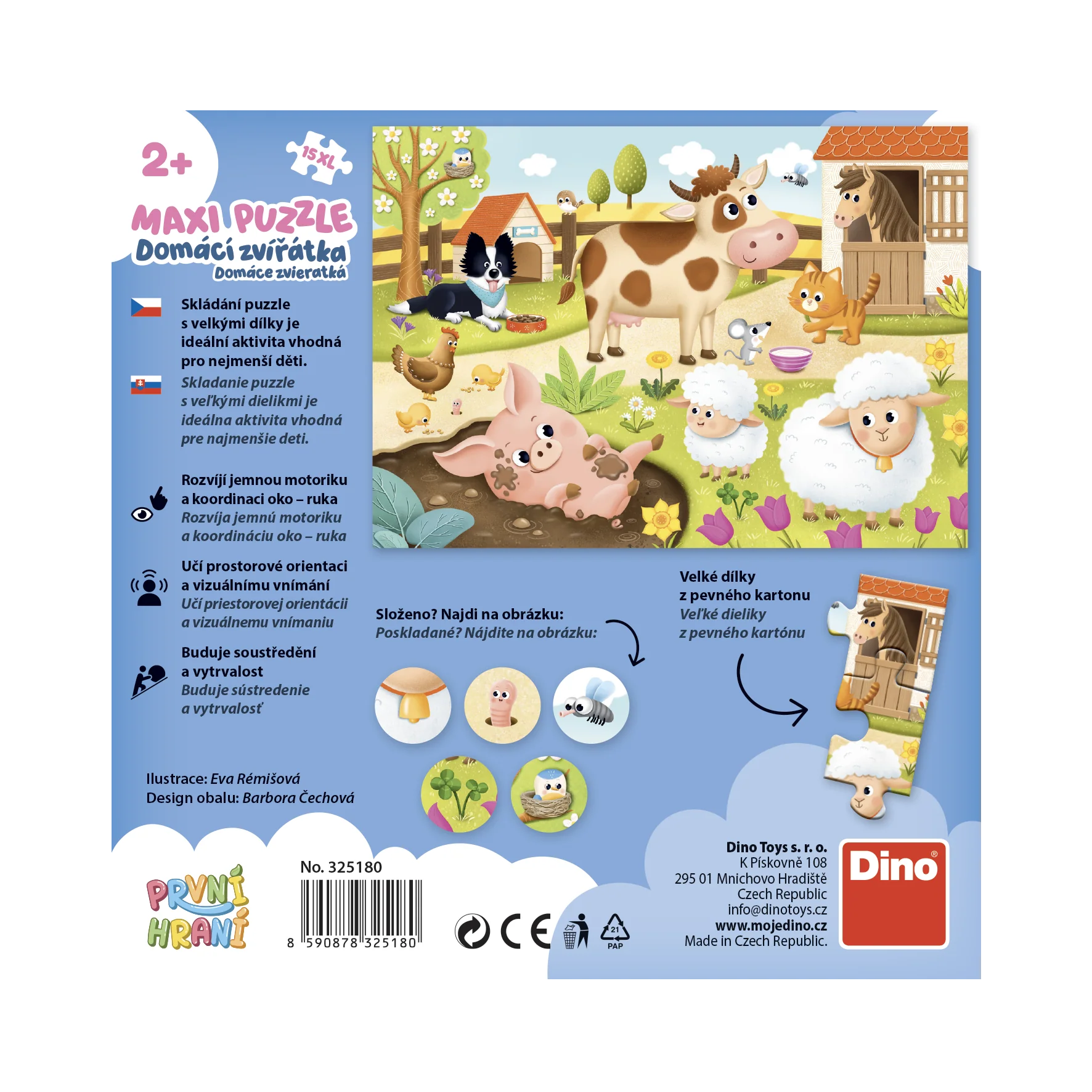 Dino První hraní: Domácí zvířátka 15 maxi Puzzle