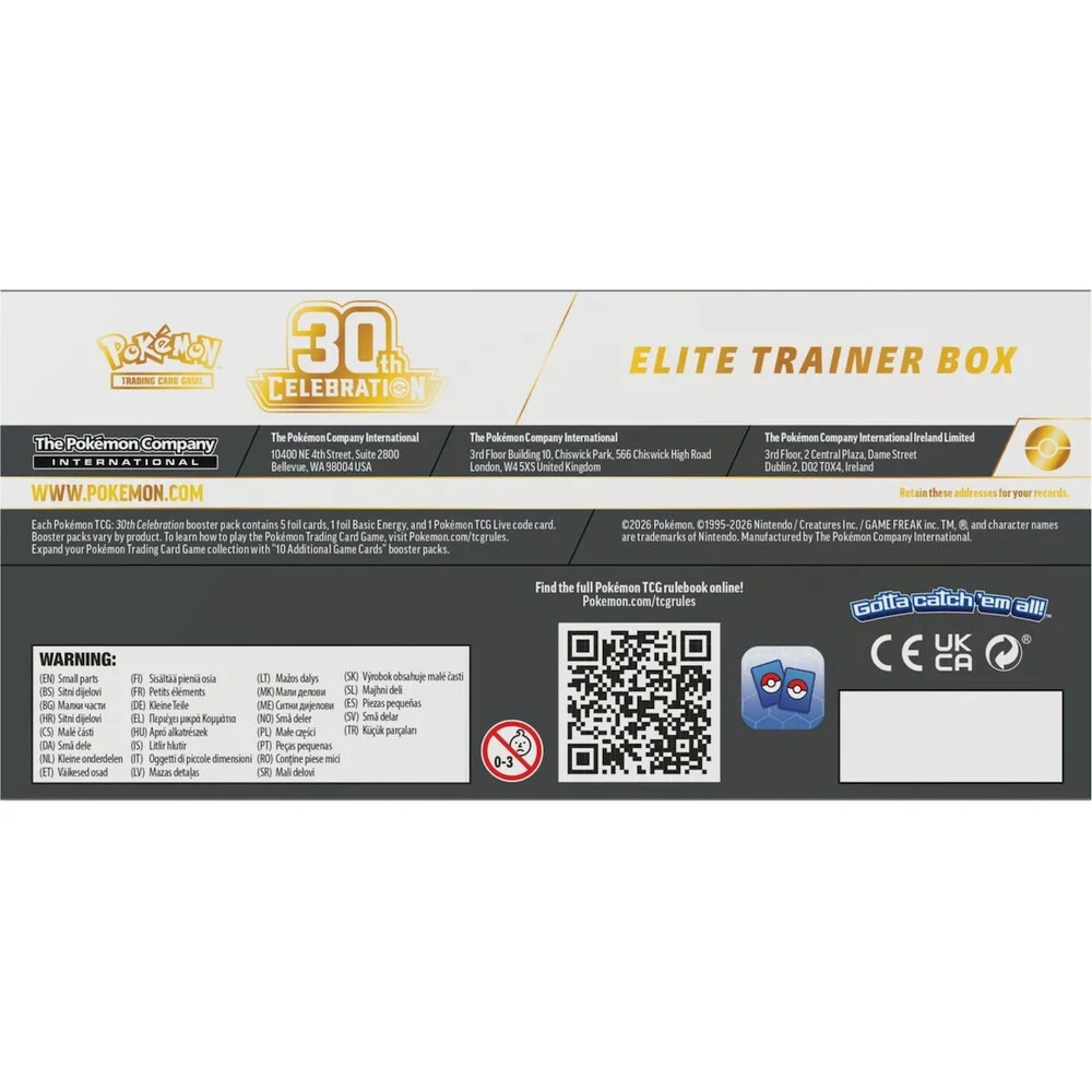 Pokémon TCG: 30th Celebration Elite Trainer Box
