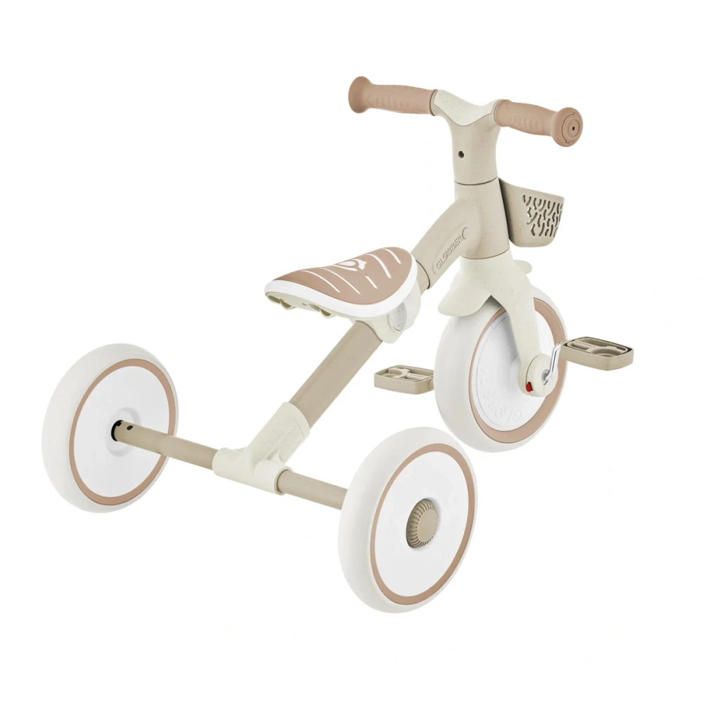 Globber Tříkolka LEARNING TRIKE 2v1 PLUS ECOLOGIC, coconut