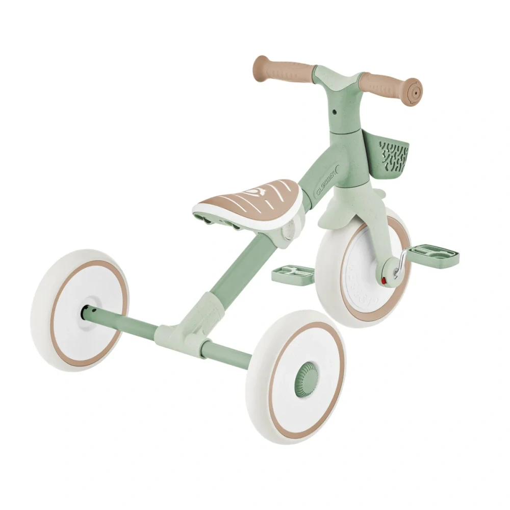 Globber Tříkolka LEARNING TRIKE 2v1 PLUS ECOLOGIC, pistachio