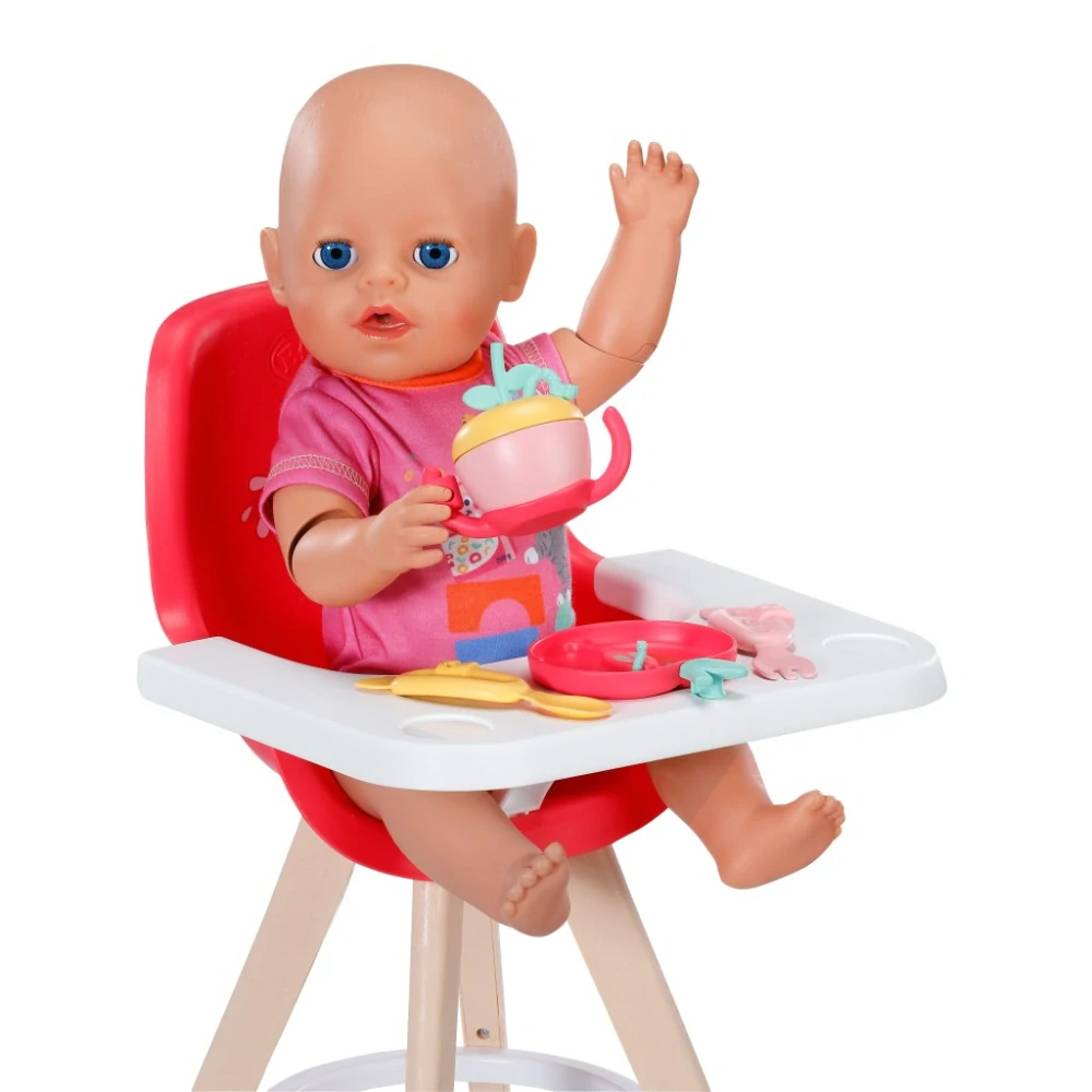 BABY born Jídelní židlička, červená
