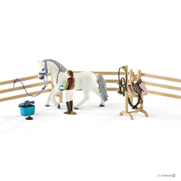 Schleich 42389 Jezdecká škola s jezdci a koňmi