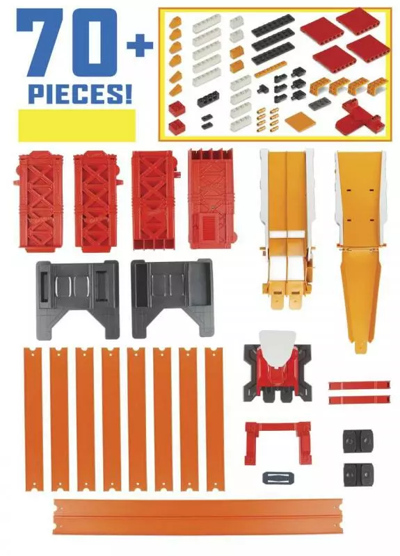 Hot Wheels track builder padací most