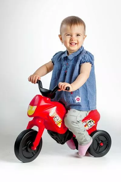 Teddies odrážedlo Enduro Yupee červené malé