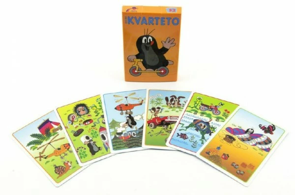 Akim Kvarteto Krtek 2 společenská hra - karty v papírové krabičce 6 x 9 cm