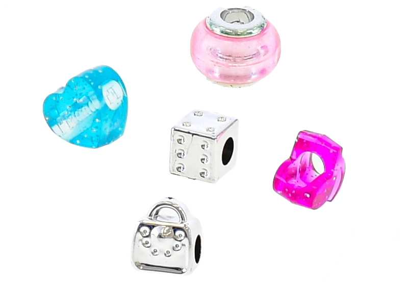 Náramek 6,5cm s doplňky 2 druhy v krabičce