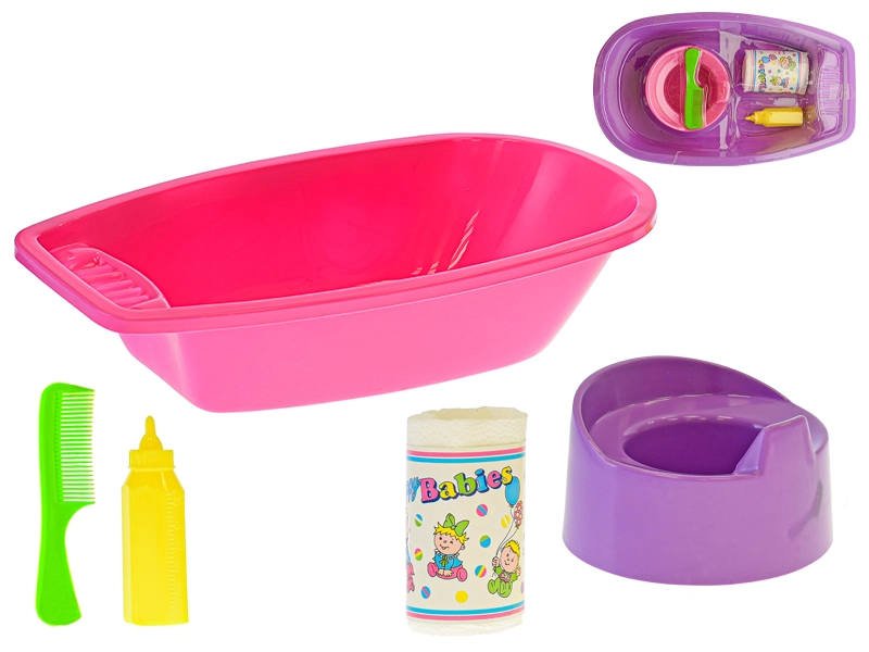 Vanička Baby set 40cm s doplňky - růžová