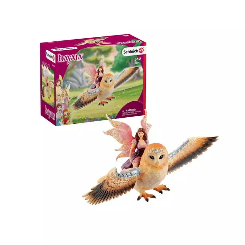 Schleich 70713 Elfí víla na třpytivé sově