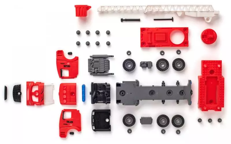 Plastica Auto Hasič na dálkové ovládání, stavebnice, 30cm