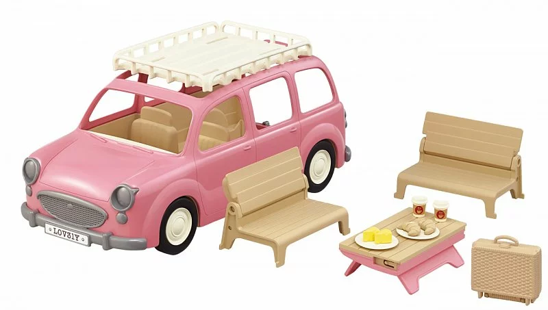 Sylvanian Families Rodinné auto růžové Van