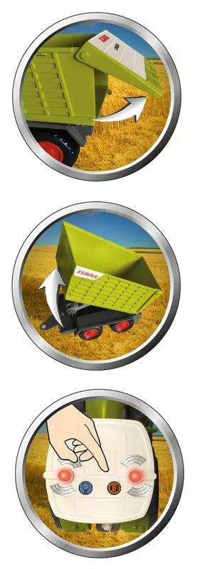 Happy People Traktor s přívěsem CLAAS KIDS AXION 870 + CARGOS 750