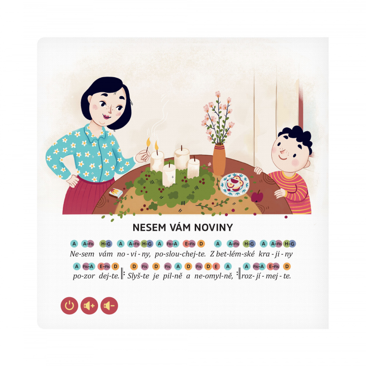 Albi Kouzelné čtení Kniha Zpívánky Vánoční koledy 1