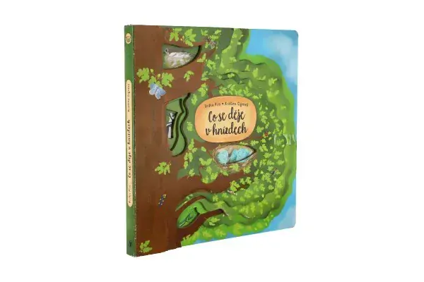 Albatros Knížka Co se děje v hnízdech CZ text 23x23cm