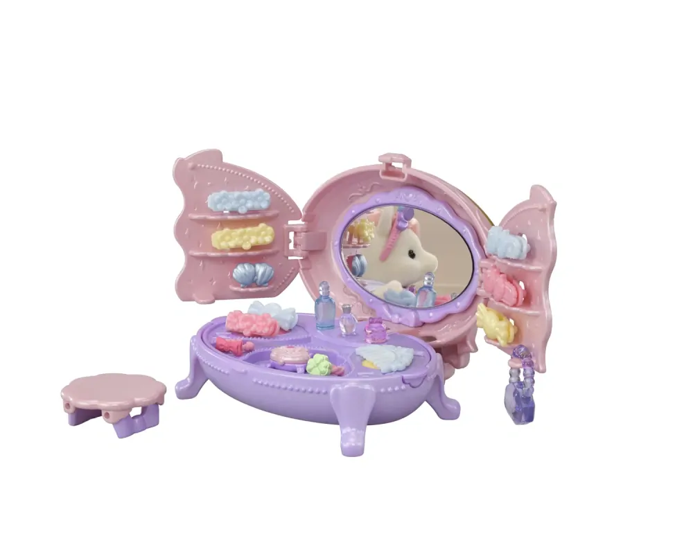 Sylvanian Families Toaletní sada s příslušenstvím a česacím poníkem