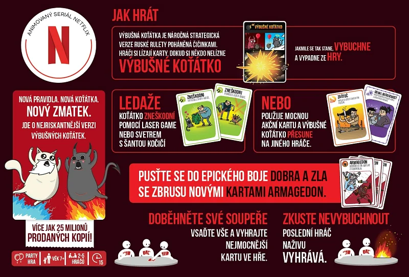 Asmodee Výbušná koťátka: Dobro a zlo