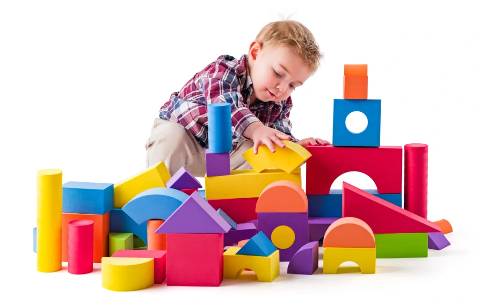 Plastica Pěnové kostky velké v PVC tašce, 52ks