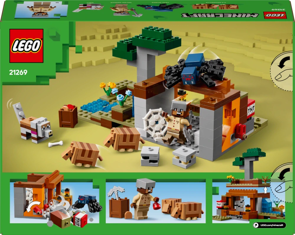 LEGO® Minecraft®  21269 Výprava do dolu a pásovec