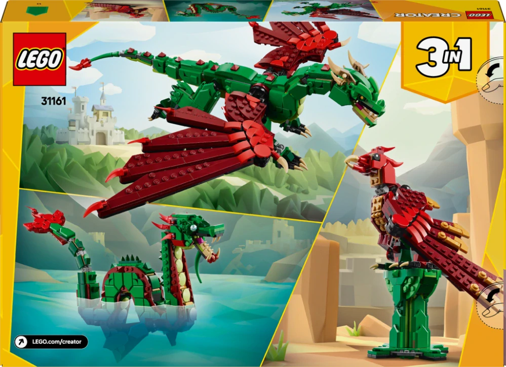 LEGO® Creator 3 v 1 31161 Středověký drak