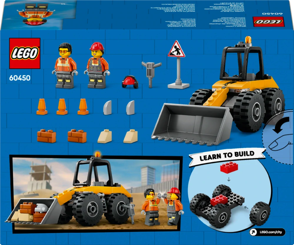 LEGO® City 60450 Žlutý kolový nakladač