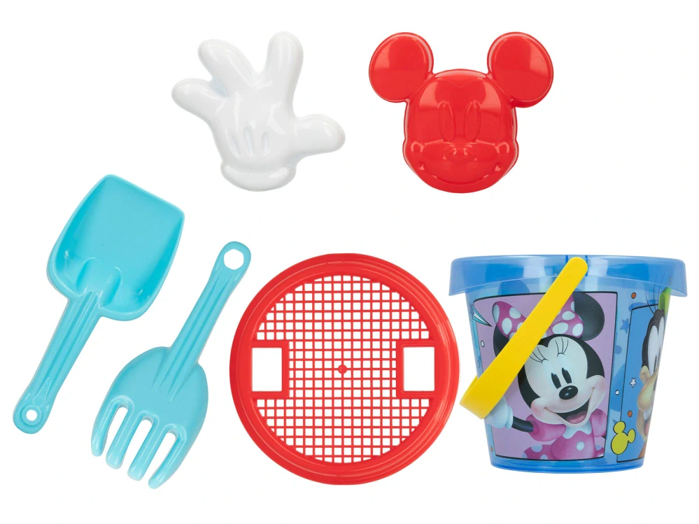 Mikro Trading Mickey Mouse sada na písek 12,5cm 10m+ 6ks v síťce